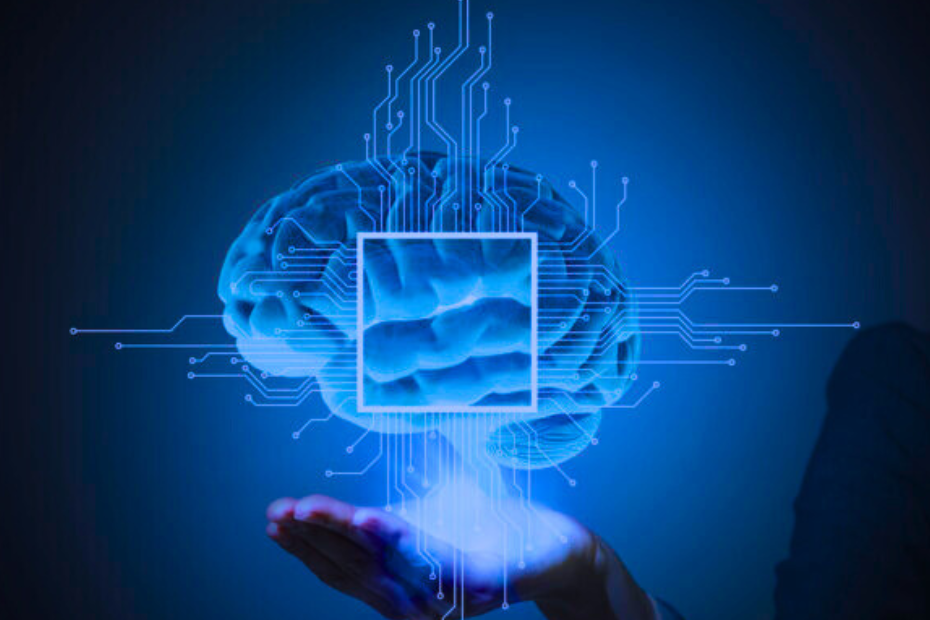 How to Hire a Chief AI Officer illustration of floating brain