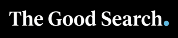 The Good Search blue dot logo