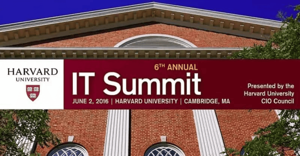 photo of harvard building, the setting for the Harvard IT Summit