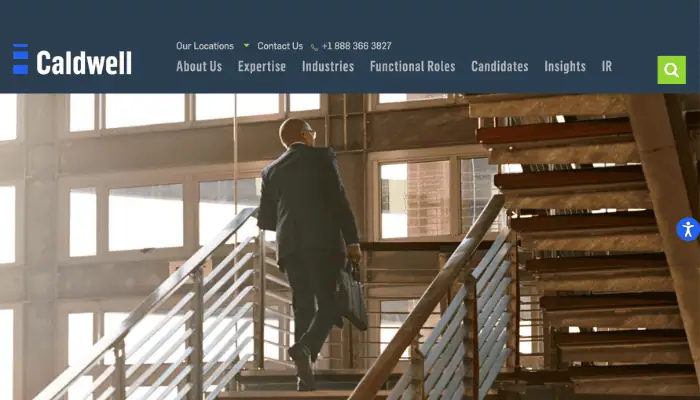 image of Caldwell Partners home page
