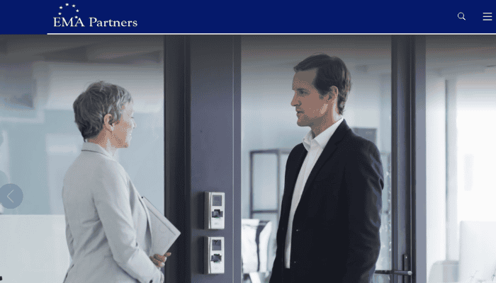 Image of EMA Partners home page